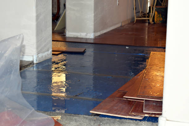 Professional Flood Cleanup technician working in Revere, MA